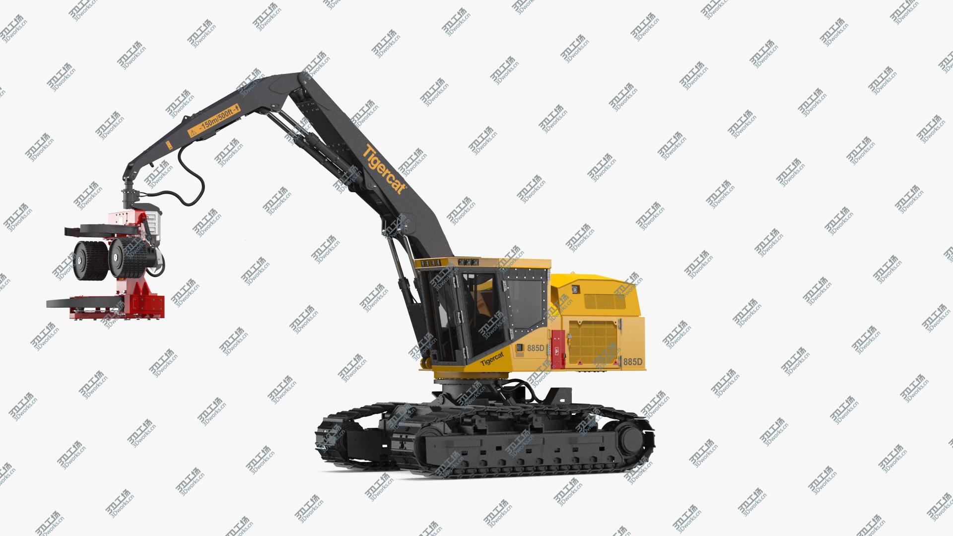 images/goods_img/20210313/Tigercat 855D Tracked Harvester Rigged 3D model/3.jpg